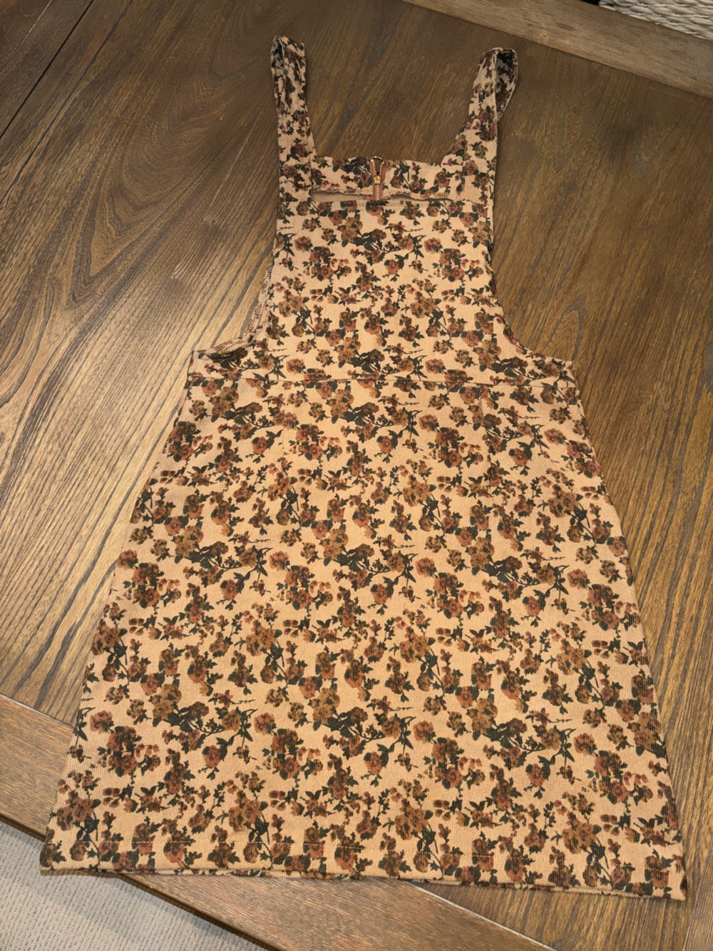 SHEIN Tan Floral Print Dress